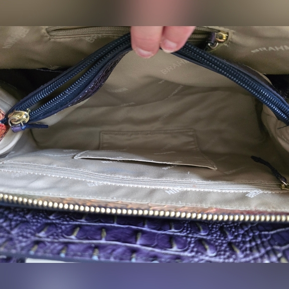 Brahmin Mini Asher Tote- Wallet In Mojave Vineyard Exclusive Embossed Leather - Picture 15 of 16